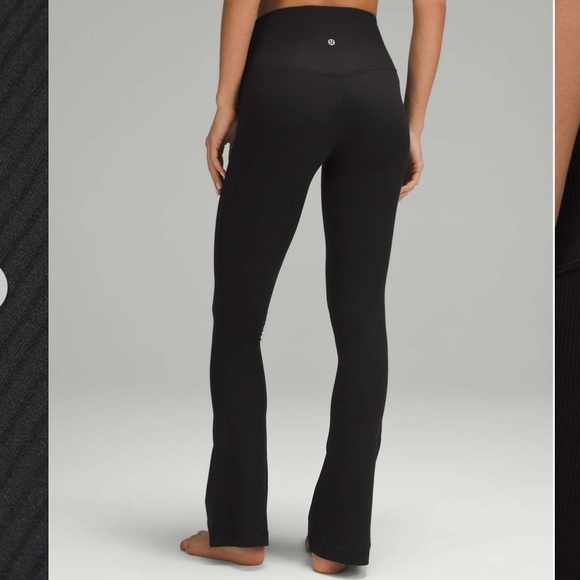 NWT Lululemon Align Ribbed Mini-Flared Pant *Extra Short 28” Black Size 4 - Picture 8 of 10